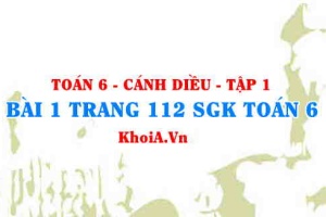 Bài 1 trang 112 SGK Toán 6 tập 1 Cánh Diều